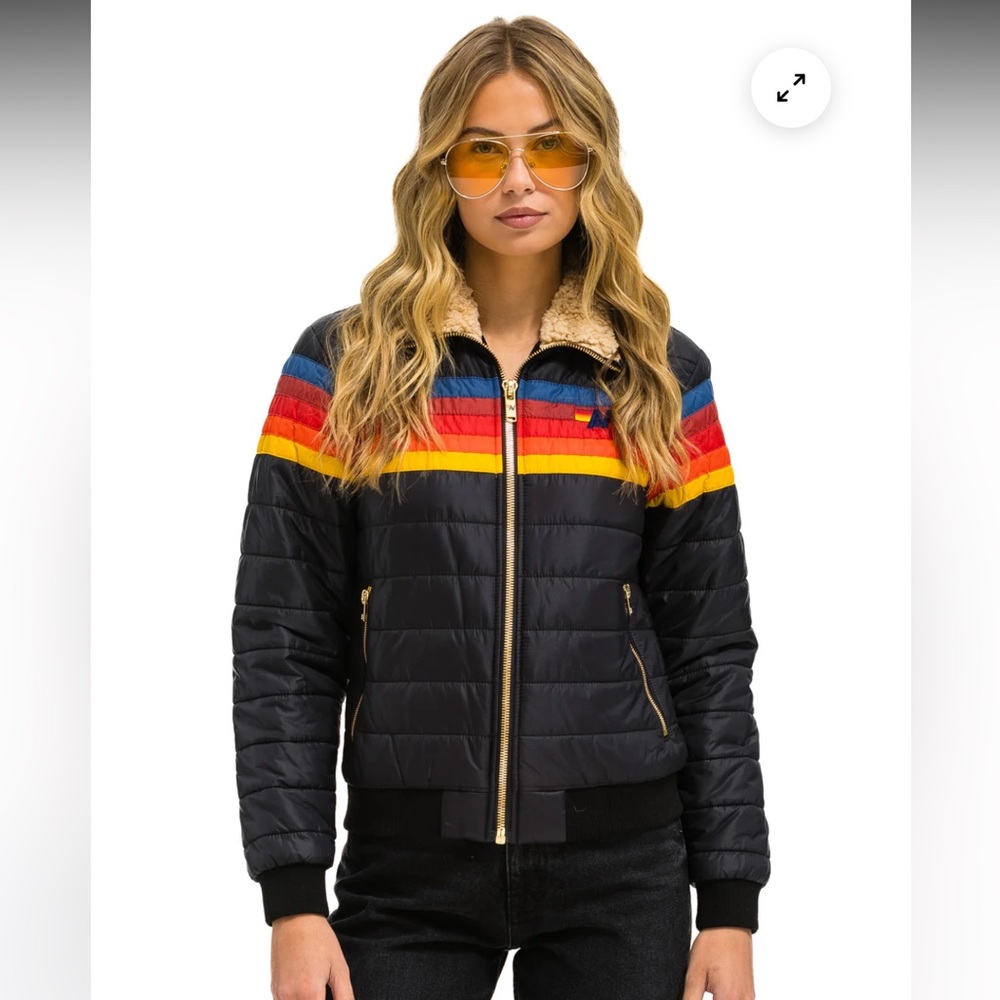 **SOLD** Aviator Nation 5 Stripe Jacket - Picture 1 of 4